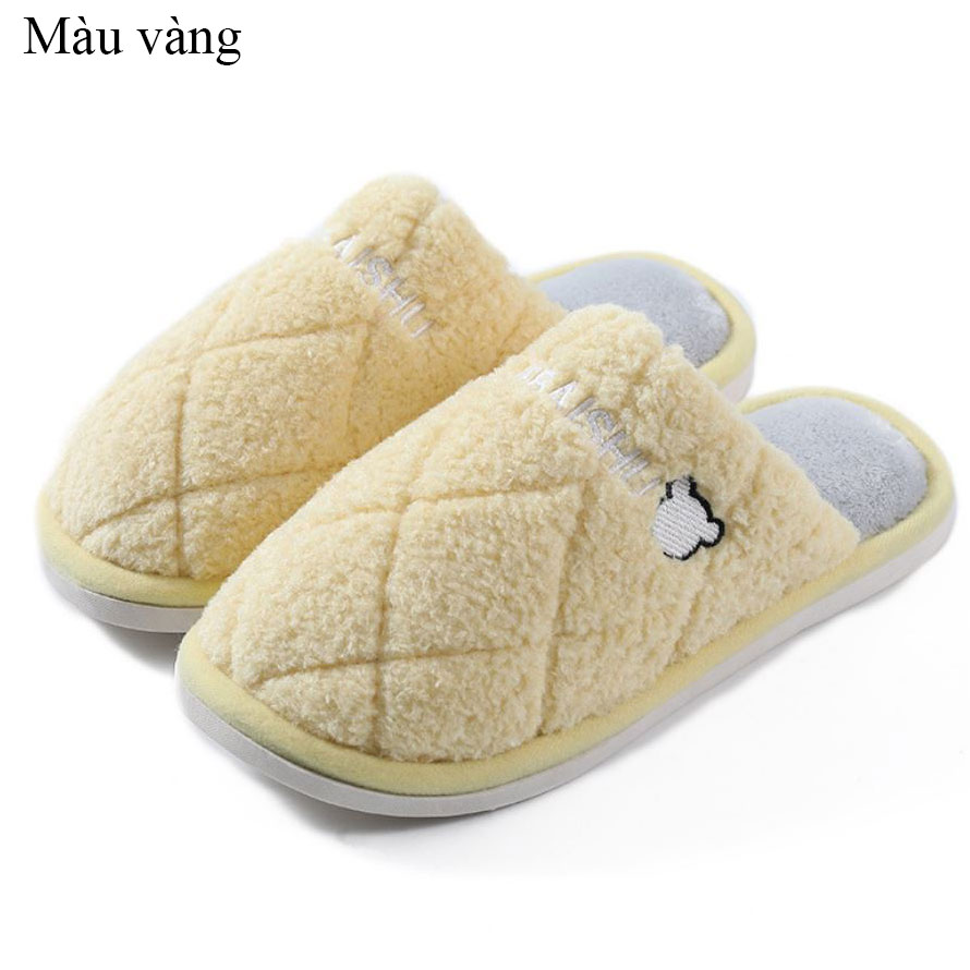 DÉP LÔNG ĐẾ CAO SU XOẮN SỌC CHÌM HÌNH THOI 3D CỰC SANG,QUAI MAY VÀO ĐẾ CHẮC CHẮN