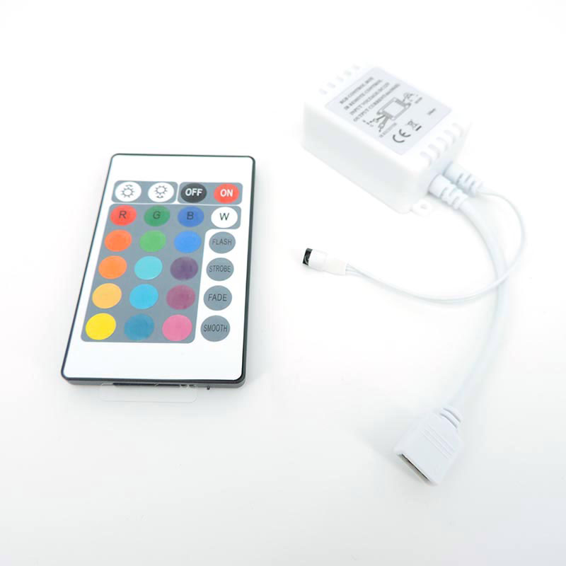 KKQLA Store DC 12V RGB IR Remote Controller Led Strip light 24 44 Keys adjustable switch for SMD 3528/5050/5730/5630 LED Strip lamp lighting