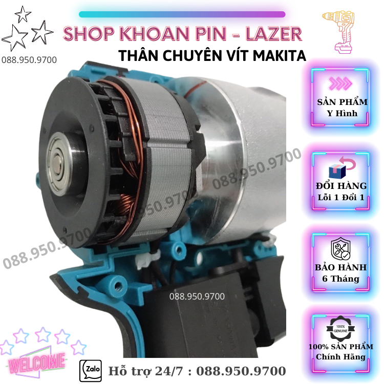 THÂN MÁY CHUYÊN VÍT - CHÂN PIN THÔNG DỤNG