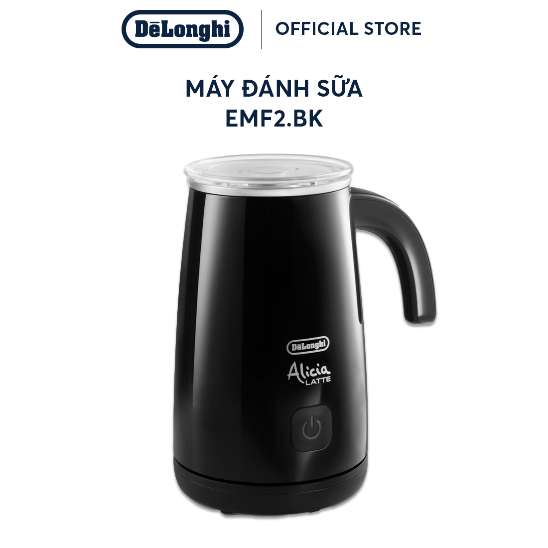 Máy Đánh Sữa DeLonghi Alicia Latte EMF2.W - Tạo Bọt Mịn, Dễ Vệ Sinh - Chính Hãng
