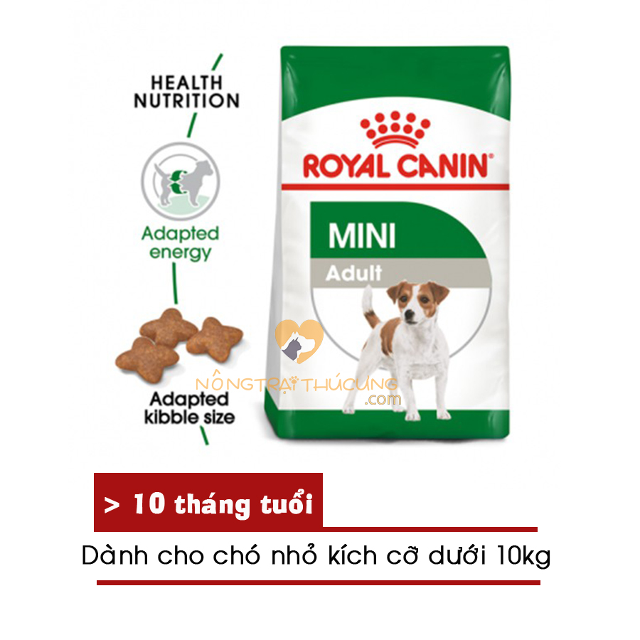 Thức ăn hạt cho chó Royal Canin MINI ADULT 2kg - [Nông Trại Thú Cưng]