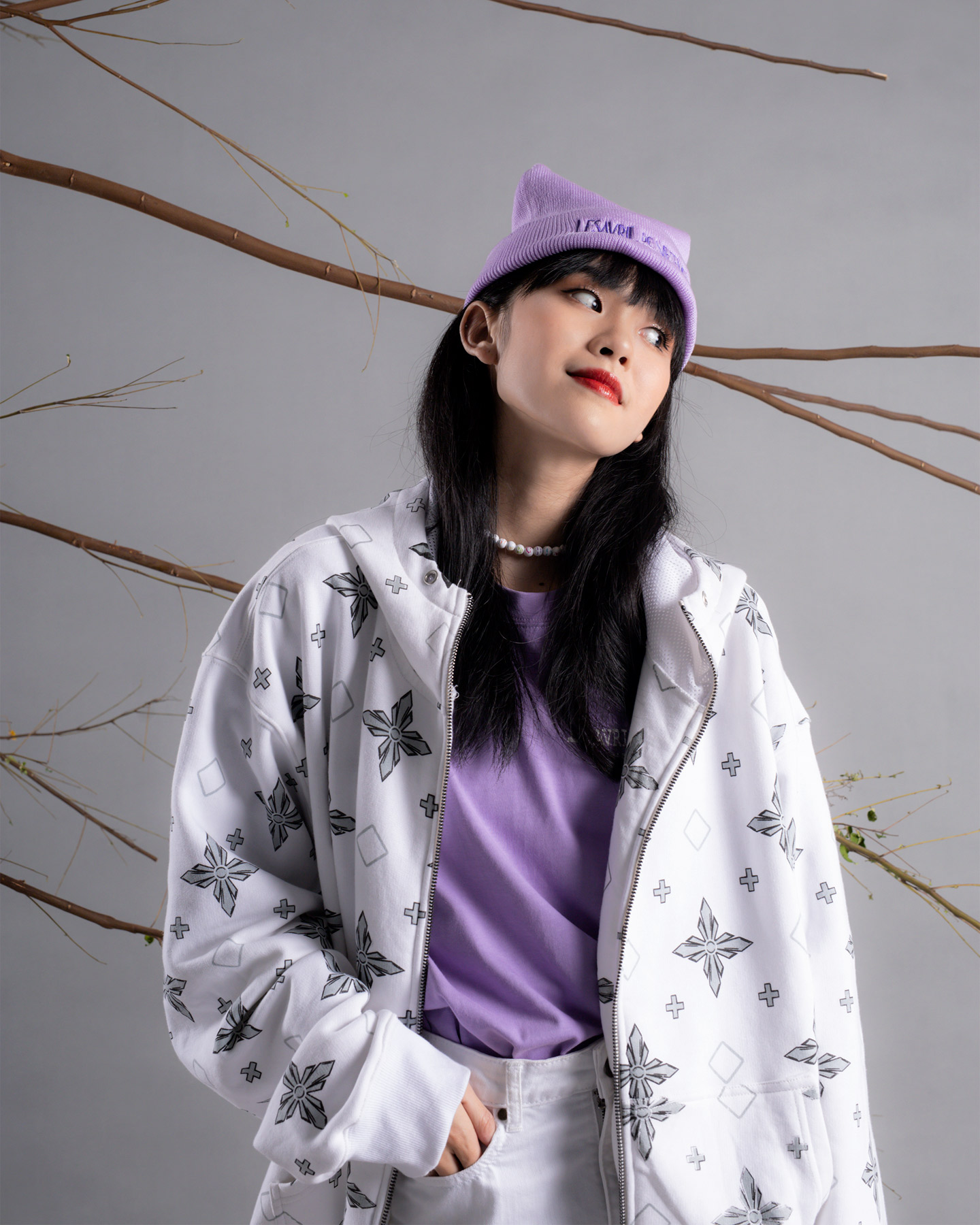 Mũ Len Purple Amethyst LDV Beanie
