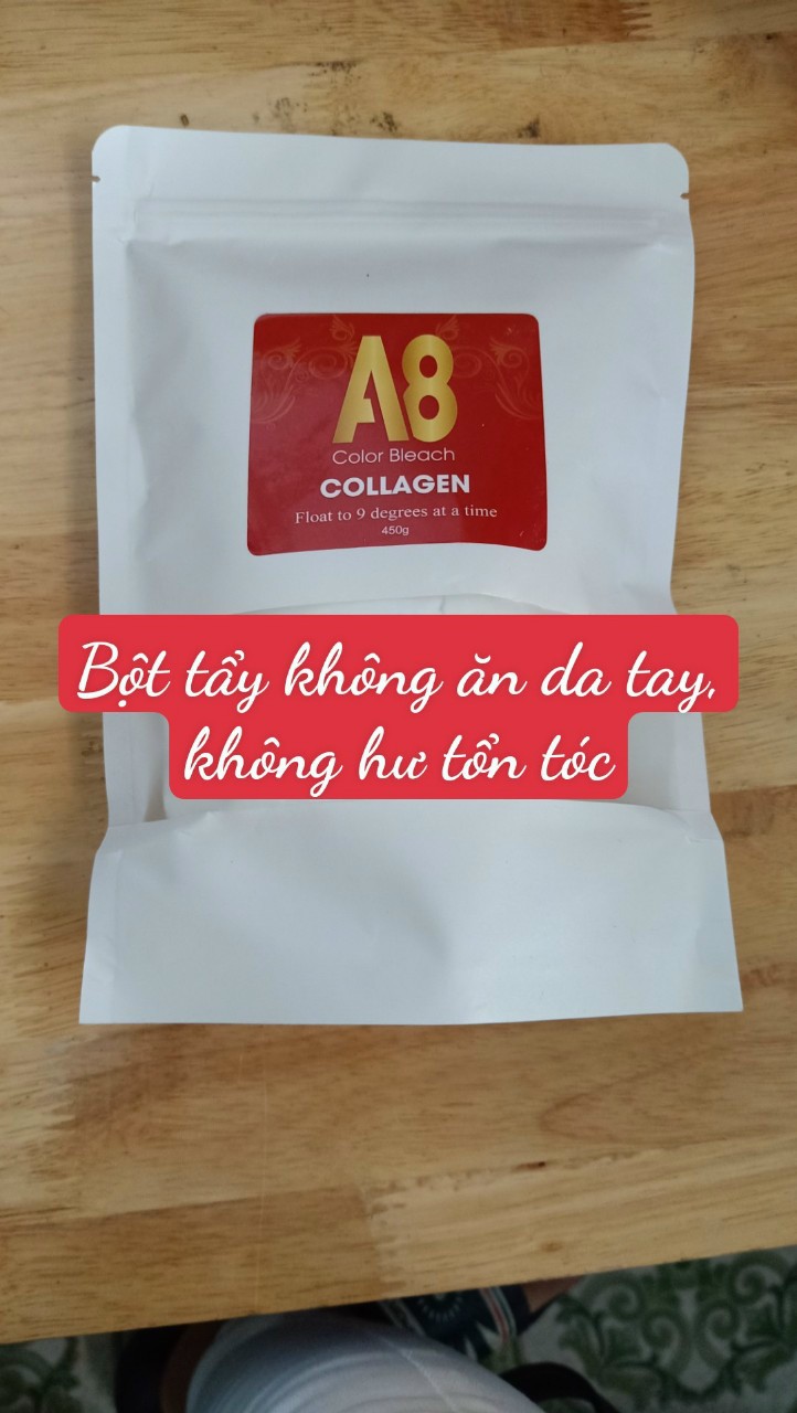 Bột Tẩy Không Hại Tóc Collagen A8