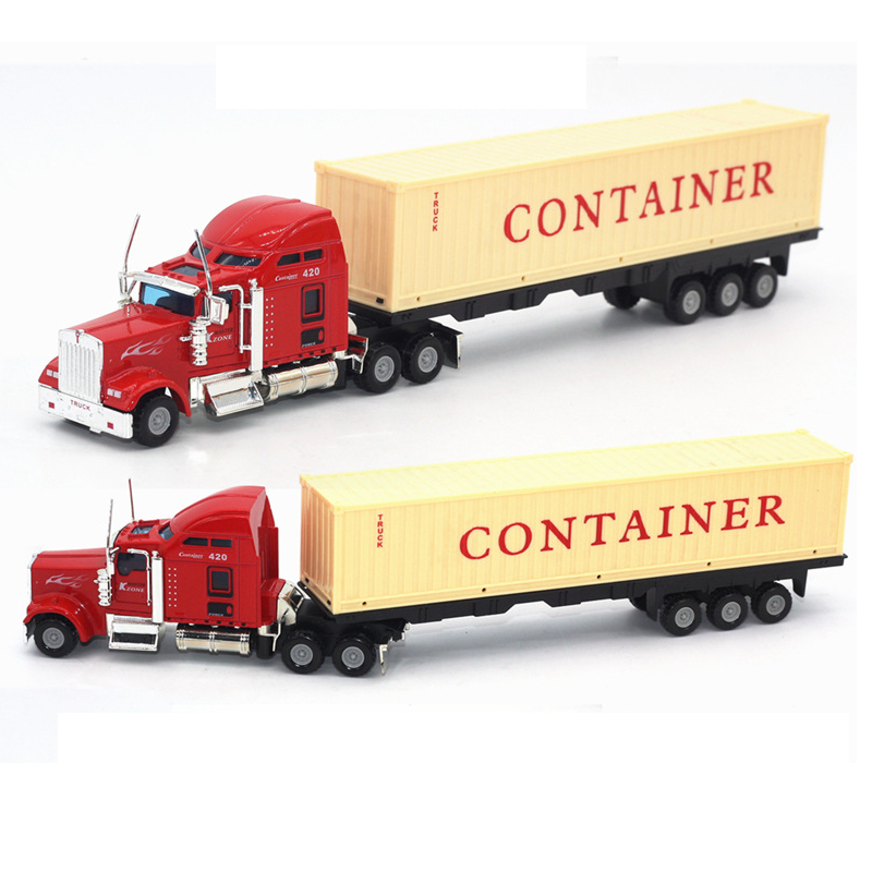 Mô hình xe đầu kéo container đồ chơi trẻ em mô hình tỉ lệ 1:48