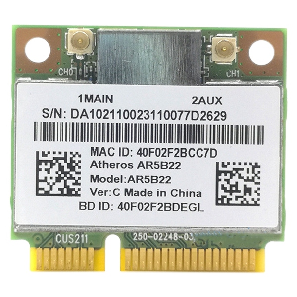 Bảng giá AR5B22 Wireless Network Card, 300M 5G Dual-Band Game 4.0 Bluetooth Mini Wireless Network Card Phong Vũ