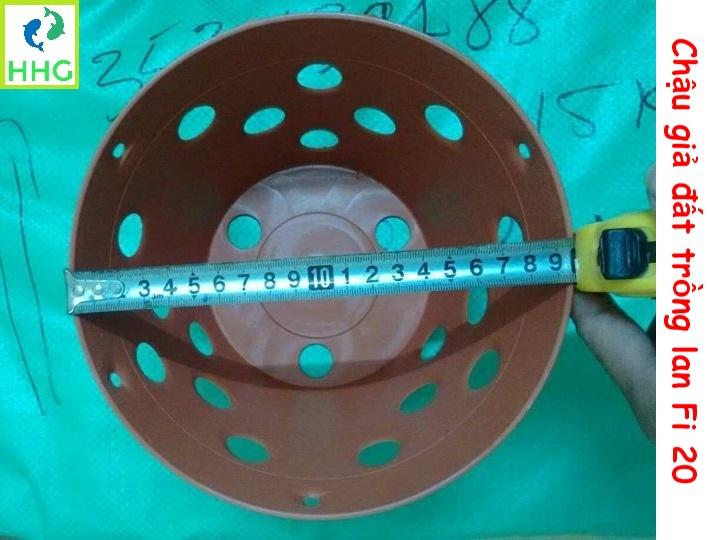 20 chậu giả đất trồng lan Fi 20 (đường kính 20cm)