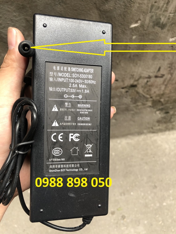 nguồn adapter DC  53V 1.8A 95W loại tốt