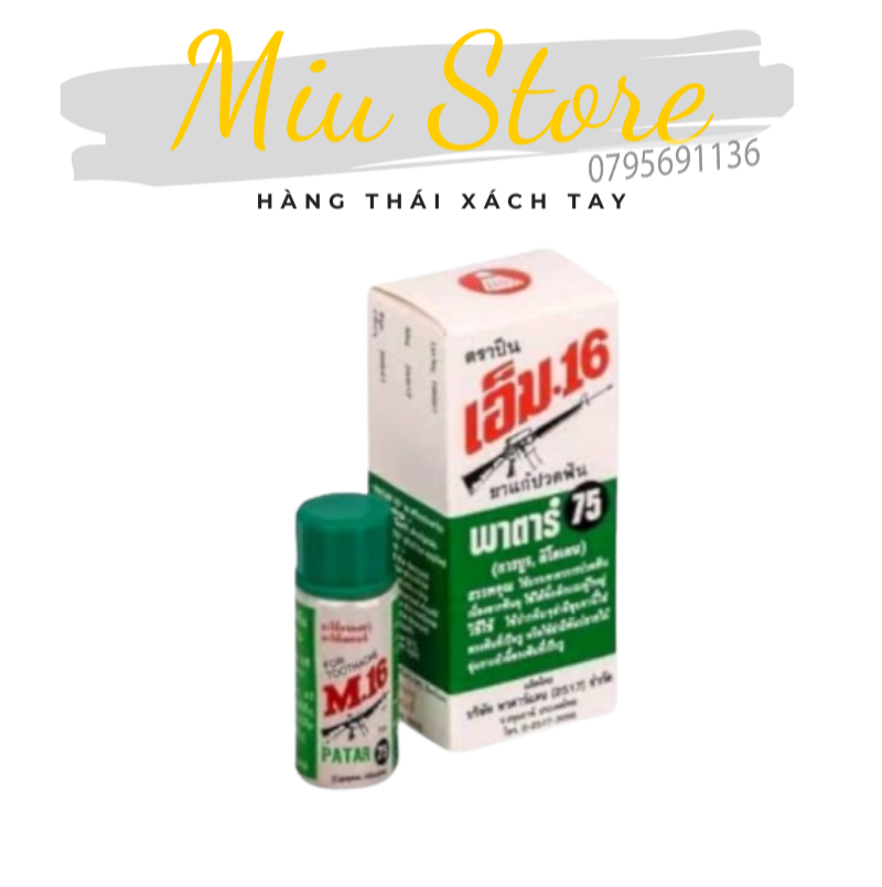 Dầu bôi đau nhức răng M.16 Patar 75 3ml