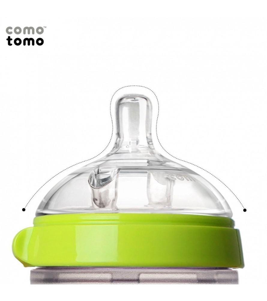 Bình sữa comotomo siêu mềm 150ml  tặng kẹp chống muỗi