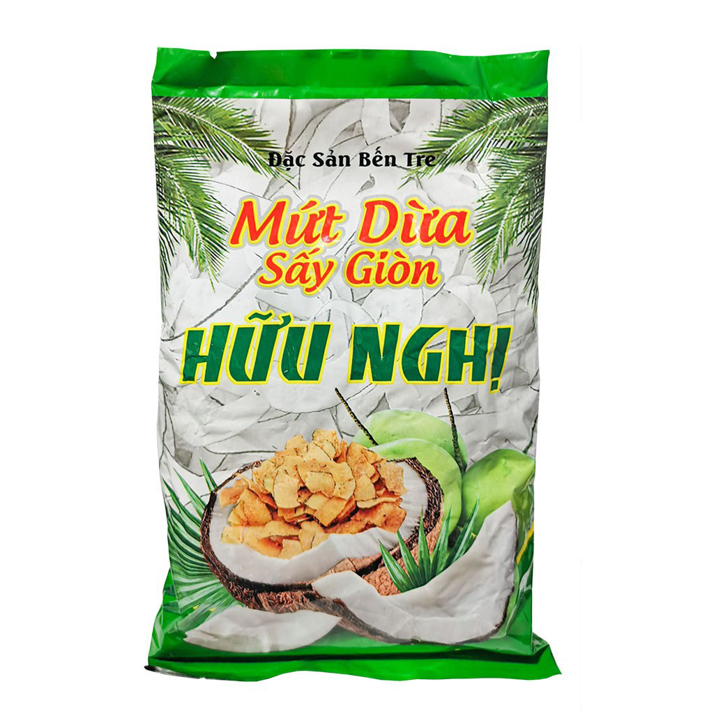 Mứt dừa sấy giòn Hữu nghị - đặc sản Bến Tre 275g