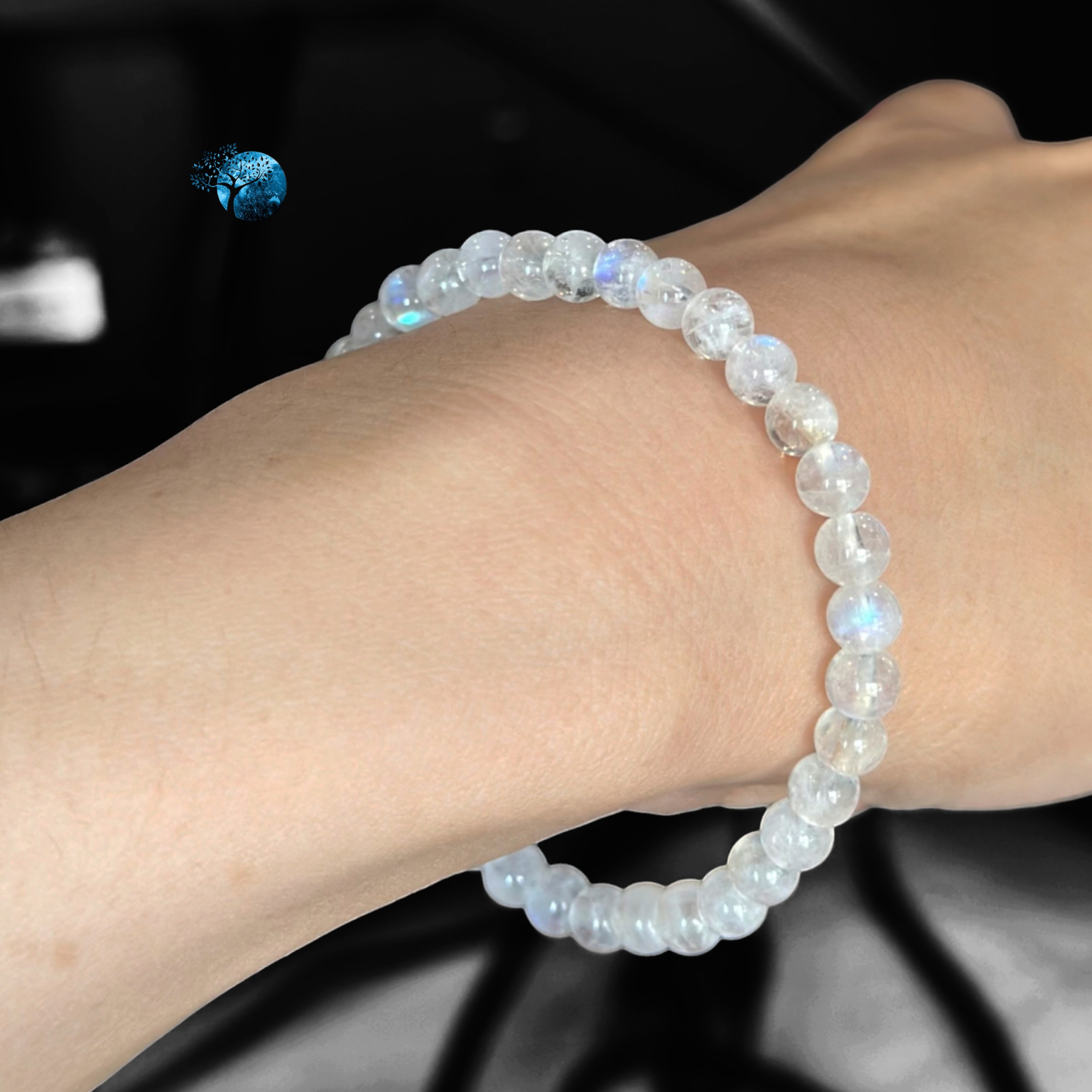 Vòng tay đá mặt trăng 4.5~5mm