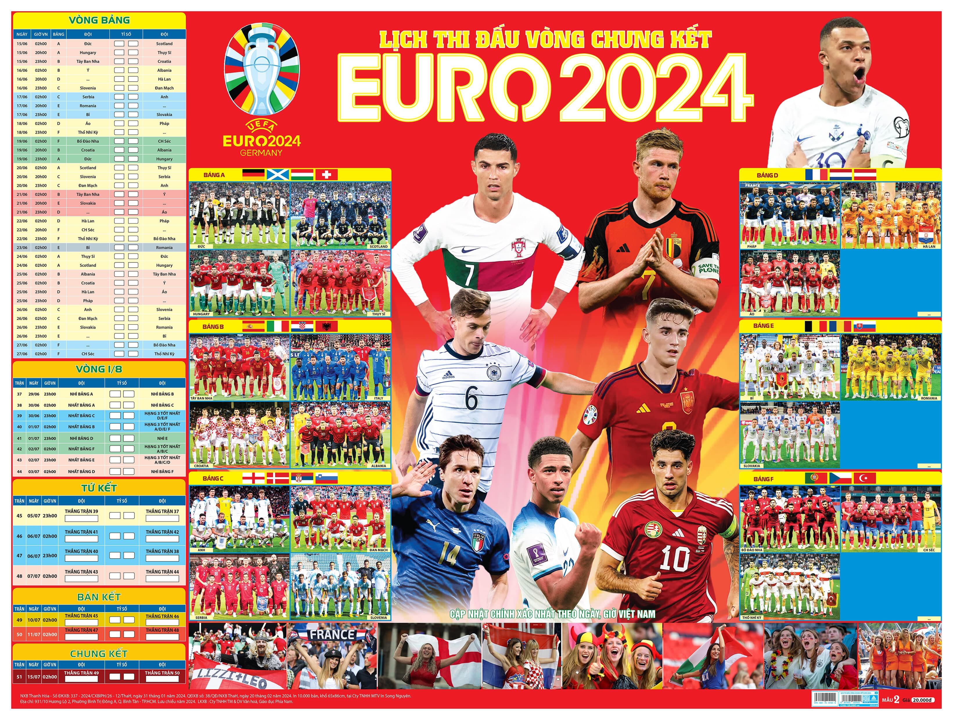 Lịch Thi Đấu Bóng Đá Euro 2024 - Mẫu 2