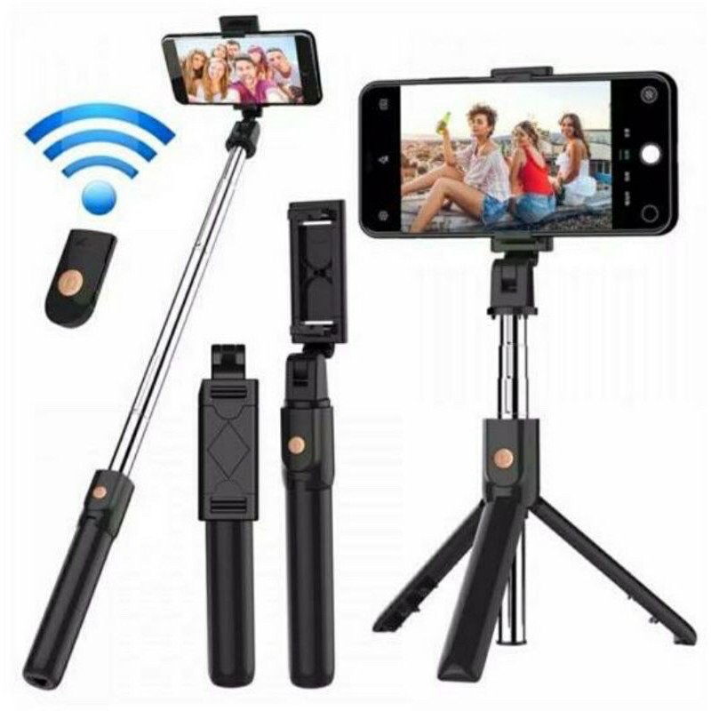 Gậy chụp hình bluetooth r1 kèm giá đỡ 3 chân