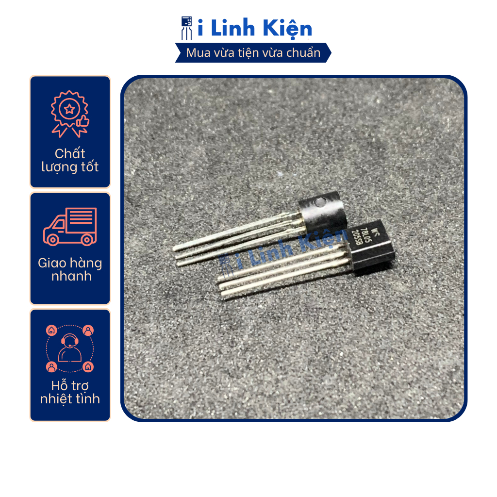 Ic nguồn 78L05 chất lượng tốt.
