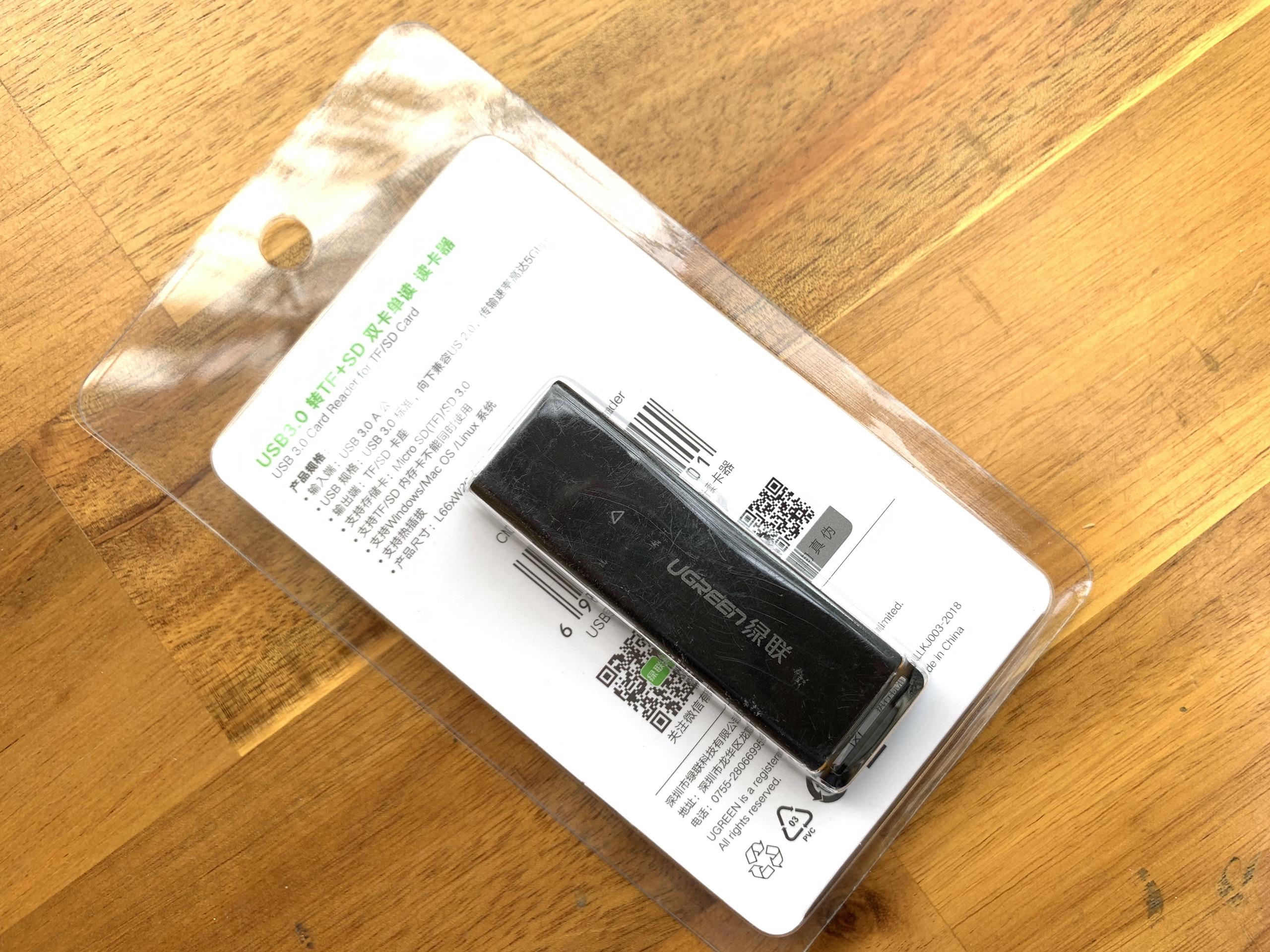 Card Reader SD, TF to USB 3.0 Ugreen 40750 cao cấp