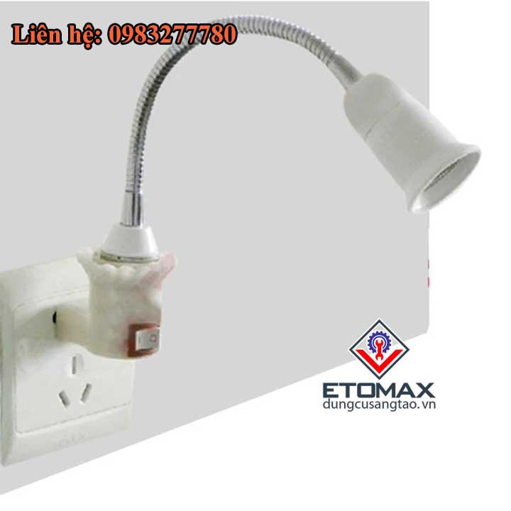 [HOT] Đui Đèn Nối Dài Dây Uốn E27 Loại 20cm [HÀNG LOẠI 1]