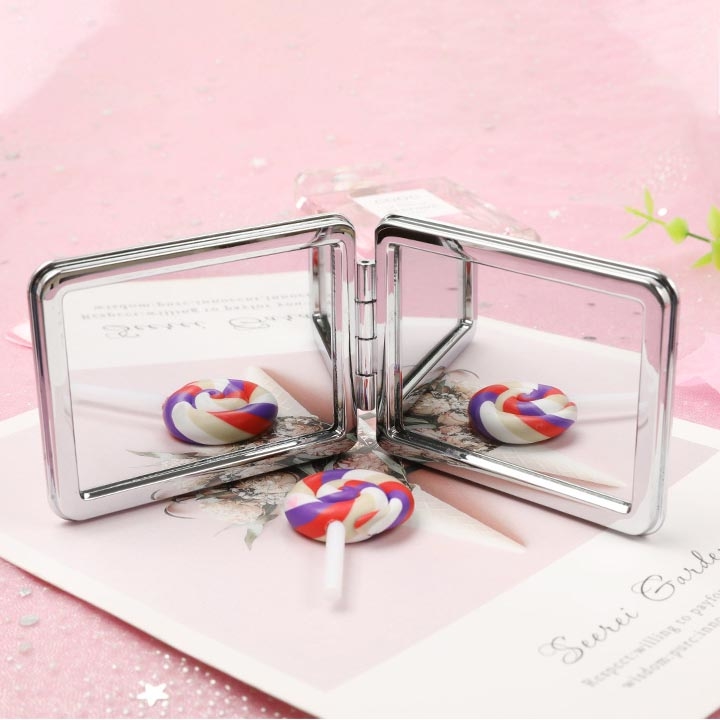 Gương mini kim tuyến 2 mặt lấp lánh