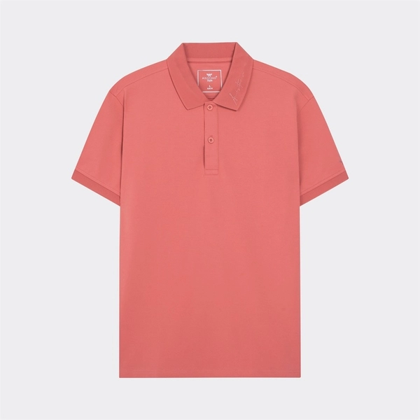 Áo thun polo ngắn tay có cổ bẻ aristino apsr10 phông nam màu đen 1 hồng 25 dáng slim fit ôm nhẹ vải cotton