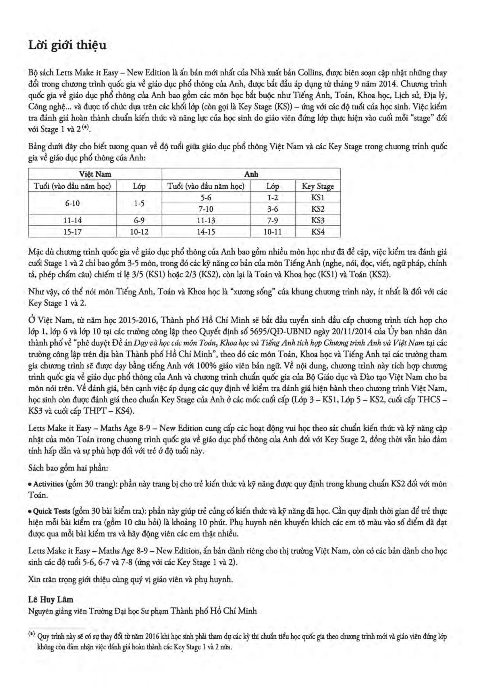 Fahasa - Letts Make It Easy - Maths (Age 8-9)