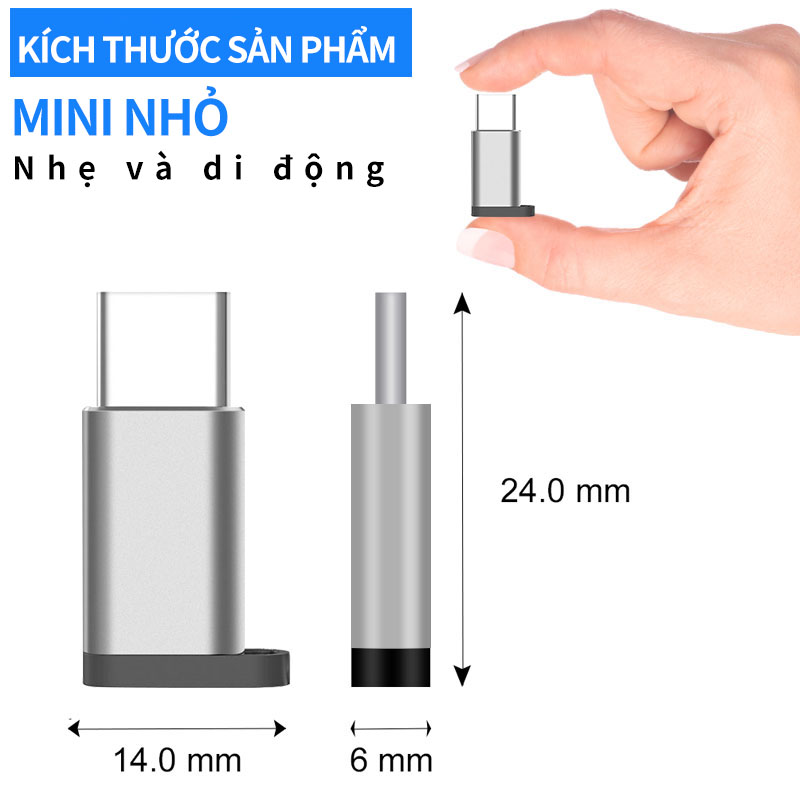 Đầu OTG chuyển đổi cổng USB Type-C chuẩn 3.0