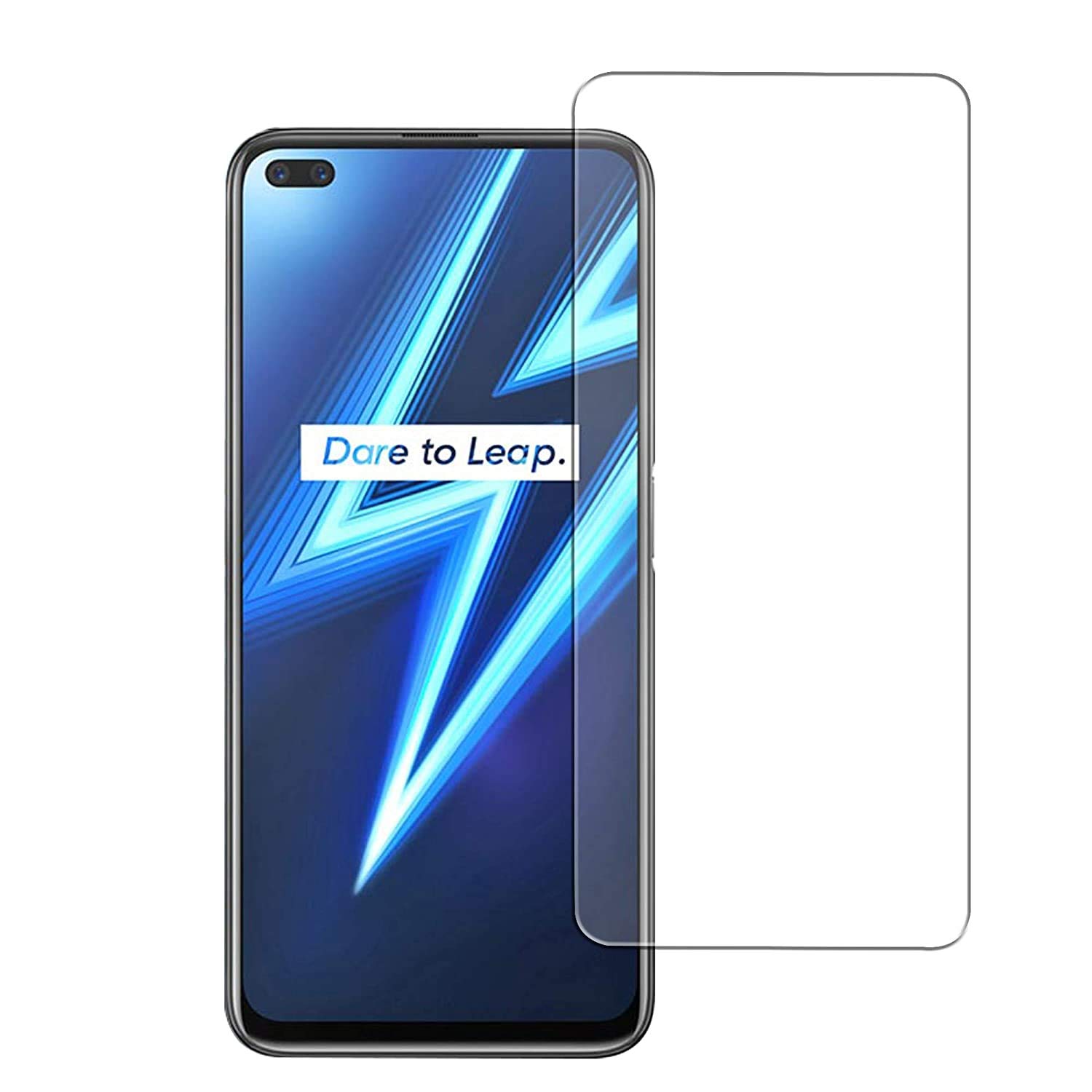 Kính cường lực trong suốt Realme 6 Pro (Kèm miếng lau)
