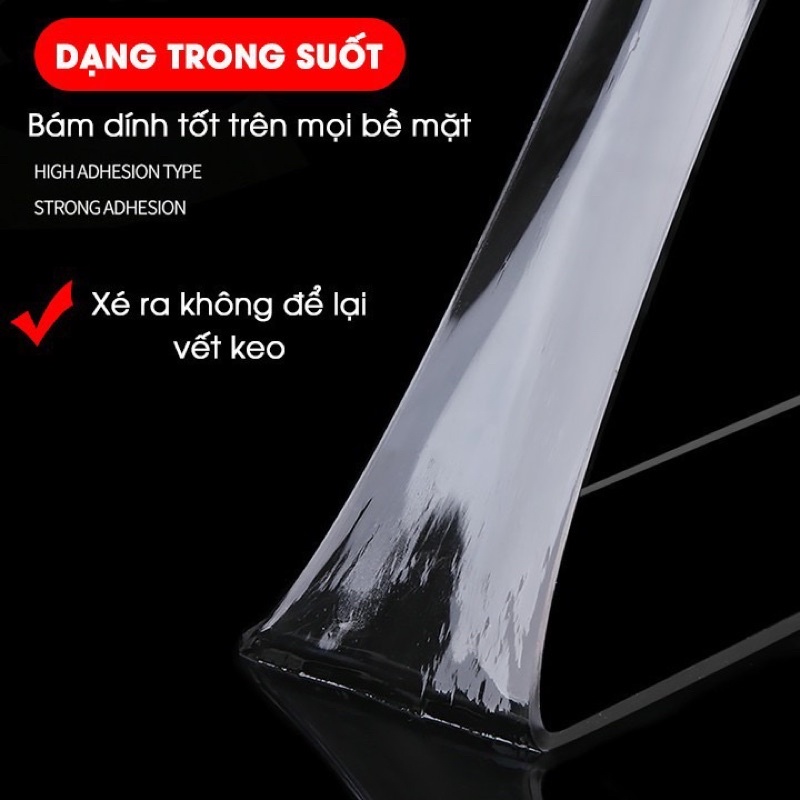 Cuộn Băng Keo 3M 2 Mặt, Keo Dán 3M Siêu Dính Dài 3m