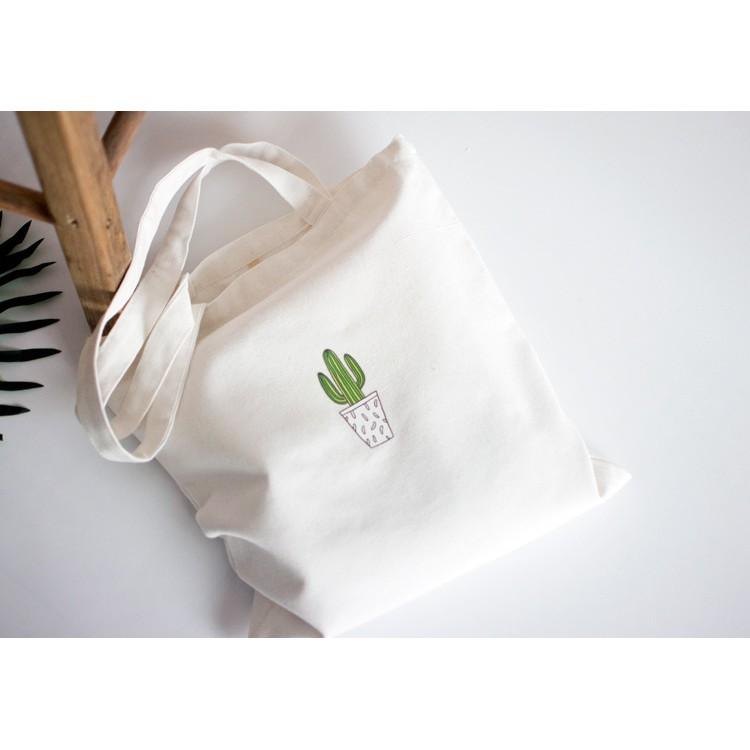 [Túi Tote] Túi vải chậu xương rồng DTR0319