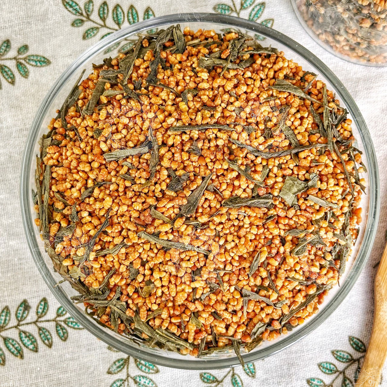 Trà Xanh Gạo Lứt Rang (Genmaicha - Huyền Mễ Trà - Trà Gạo Rang - Trà Bỏng Ngô) - Túi 500gr