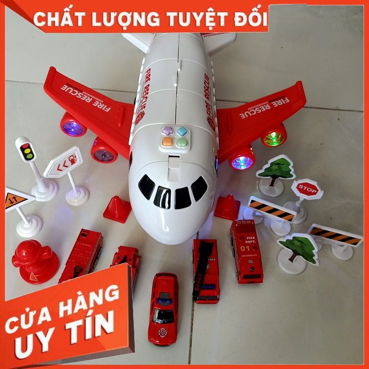 {SIÊU PHẨM SIÊU RẺ} Bộ Máy Bay Vận Tải Đồ Chơi 6 in 1