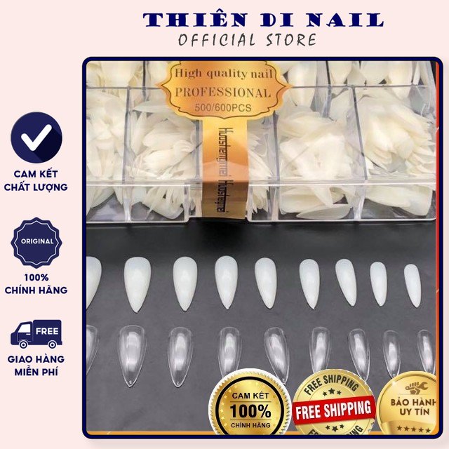 Móng up nhọn bầu dục, móng úp ovan