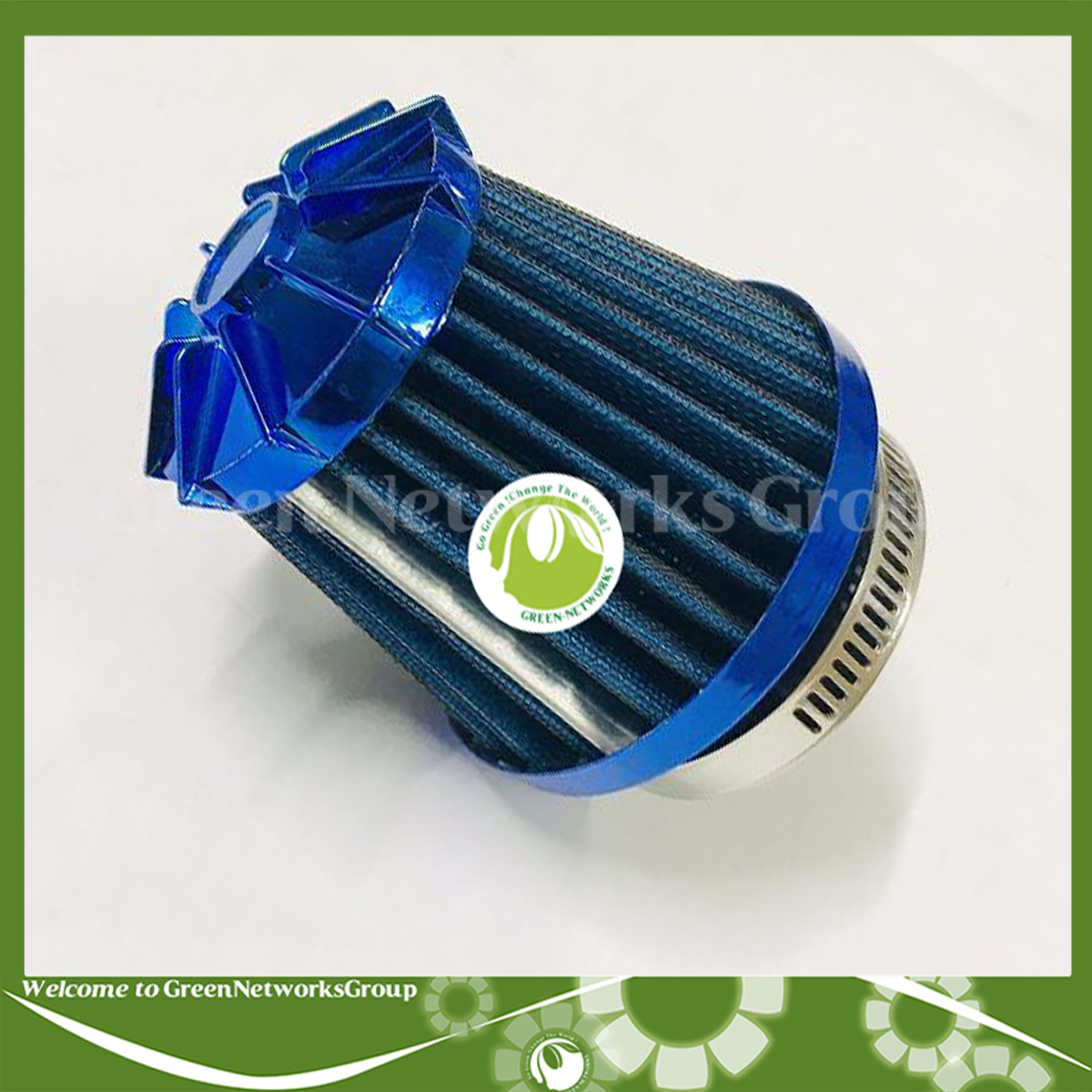 Pô E trụ Vương Niệm gắn xe máy (màu Xanh)