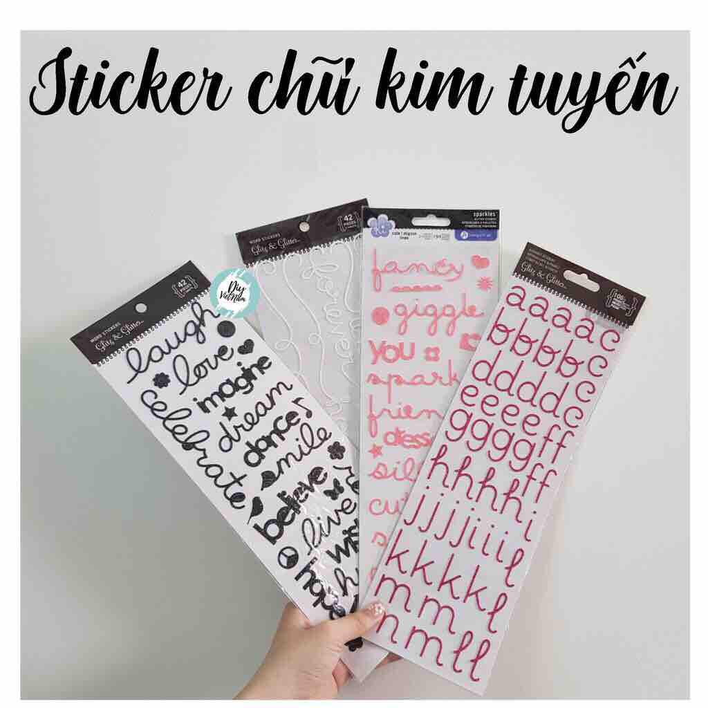 Sticker Chữ Kim Tuyến