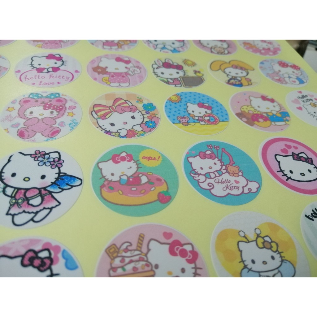 30 miếng dán stickers hình HELLO KITTY