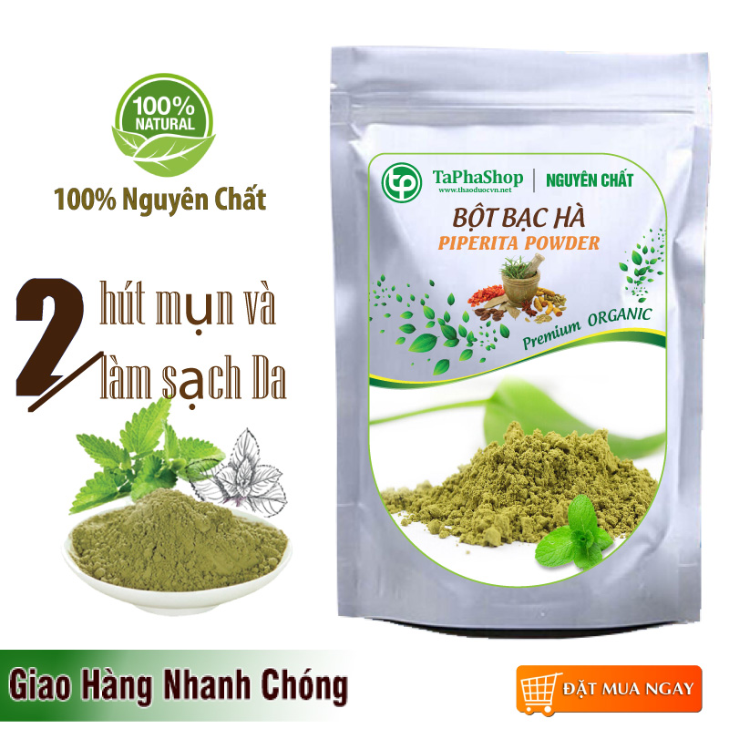 Bột bạc hà nguyên chất 200g - tấn phát - Hàng công ty chất lượng cao