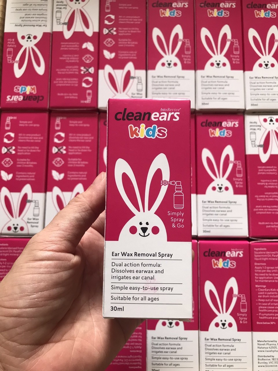[HCM]Xịt Tan Ráy Tai  Cho Bé Cleanears Kids 30ml Úc