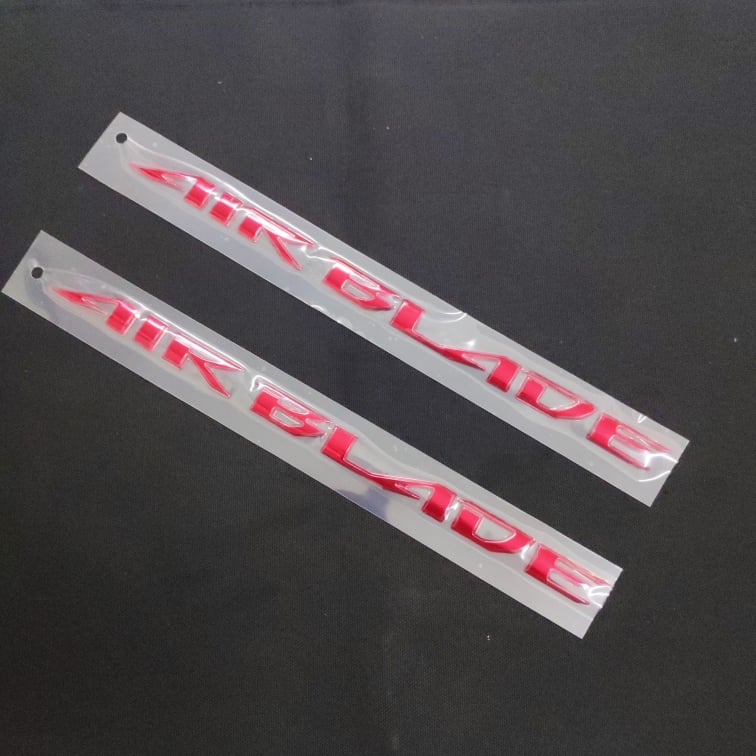 [HÀNG ZIN AB] TEM CHỮ NỔI AIRBLADE SIÊU BÓNG NHƯ ZIN (MÀU ĐỎ)