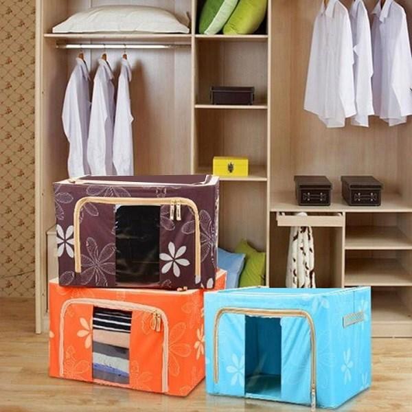 Combo 2 tủ vải khung thép 2 cửa 66l cao cấp