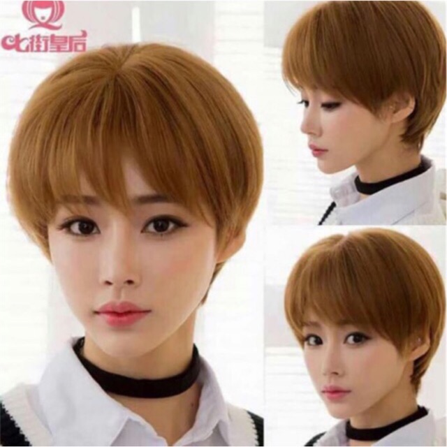 Tóc Giả Tomboy Đủ Màu Tặng Lưới Trùm