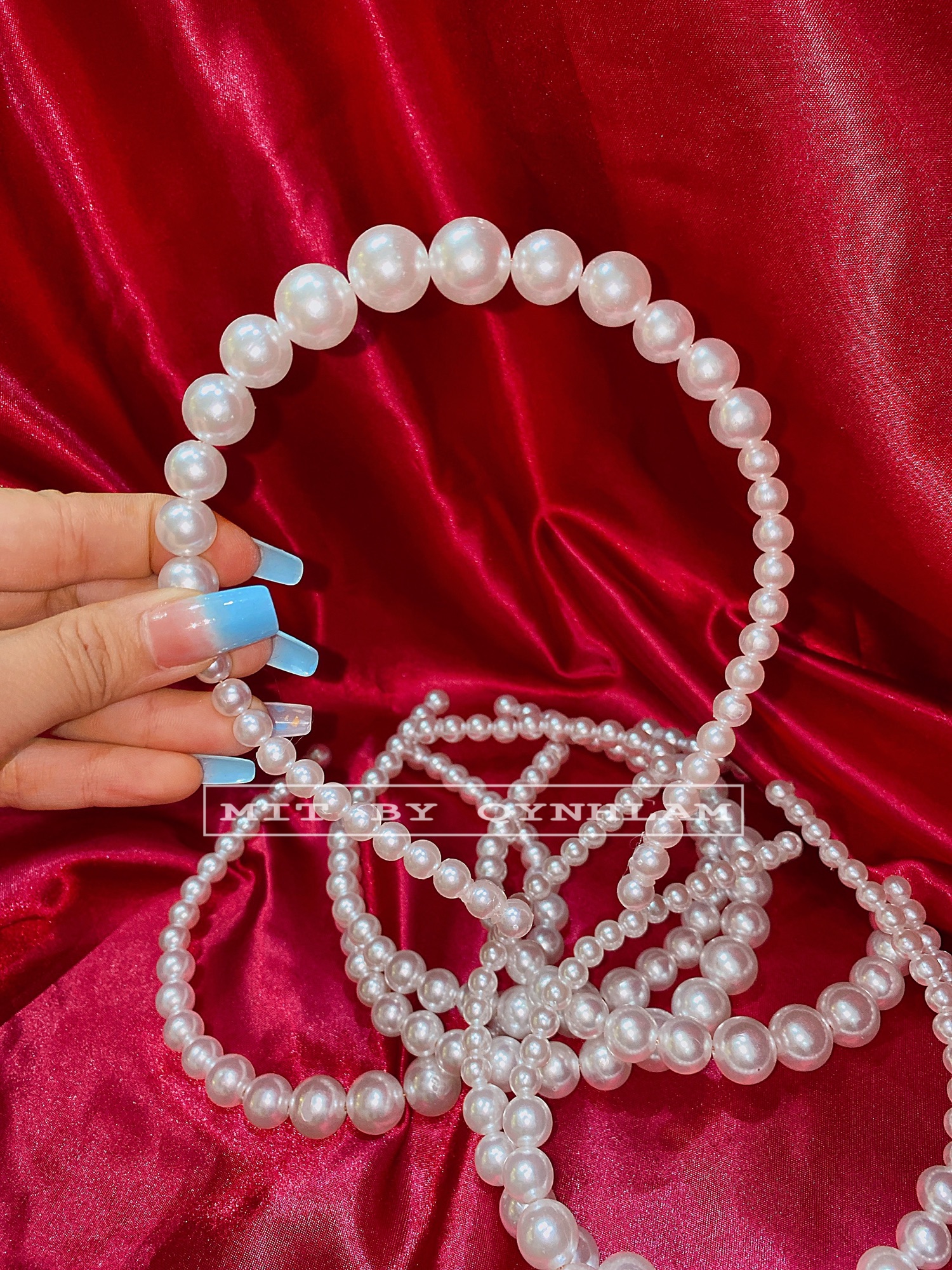 Cài tóc ngọc handmade