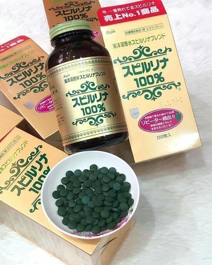 Tảo xoắn Nhật (Lọ 2200 viên) nội địa Nhật Bản