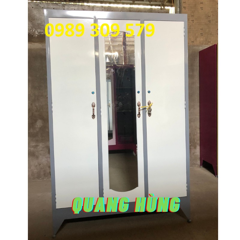 [HCM]TỦ SẮT 3 CÁNH CAO CẤP 1M8X1M2 CAO CẤP HCM