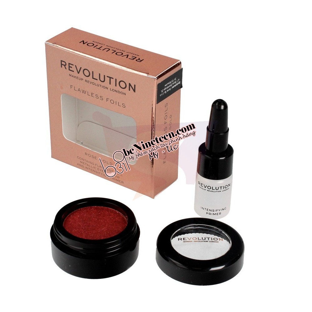 [SALE OFF 50%] Phấn Mắt Nhũ Ánh Kim Makeup Revolution Flawless Foils [BeNineteen]