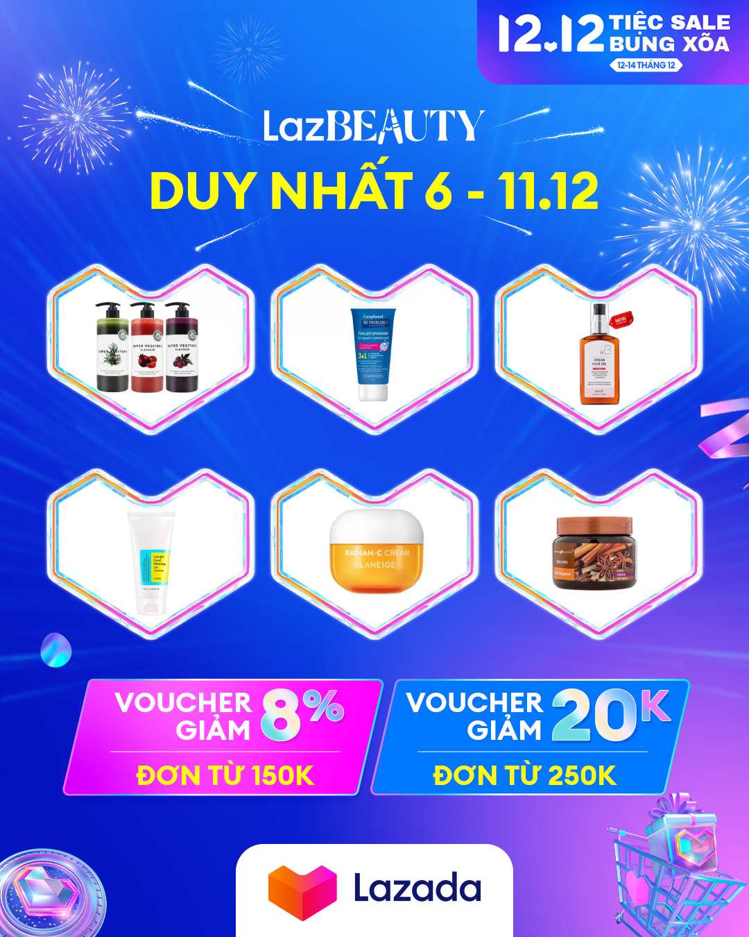 Giảm 5% đơn 129K cap 15KCombo Chăm Sóc Da Dầu Mụn