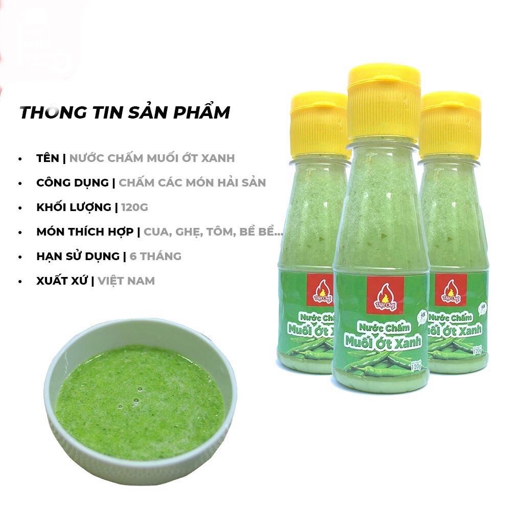 Nước chấm muối ớt xanh Việt Chef- chấm hải sản can 2L