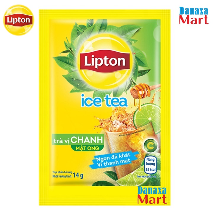 Trà Lipton Ice Tea vị Chanh Mật Ong (Hộp 16 gói x 14g)