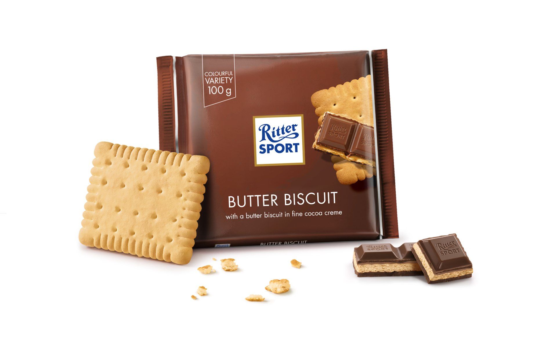 Socola Ritter Sport Butter Biscuit 100G