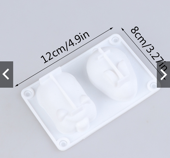 Khuôn silicone Làm Bánh Hình Thỏ / Heo (2 khoang)