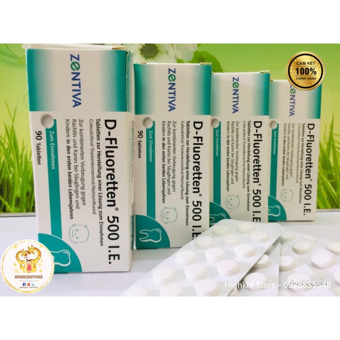 [HCM]Viên Vitamin D-Fluoretten 500 I.E Đức