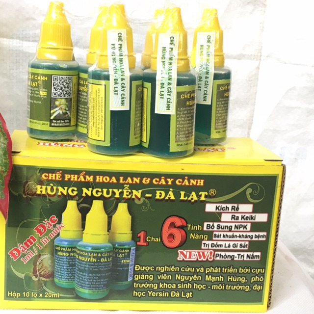 Chế phẩm hoa lan, cây cảnh hùng nguyễn