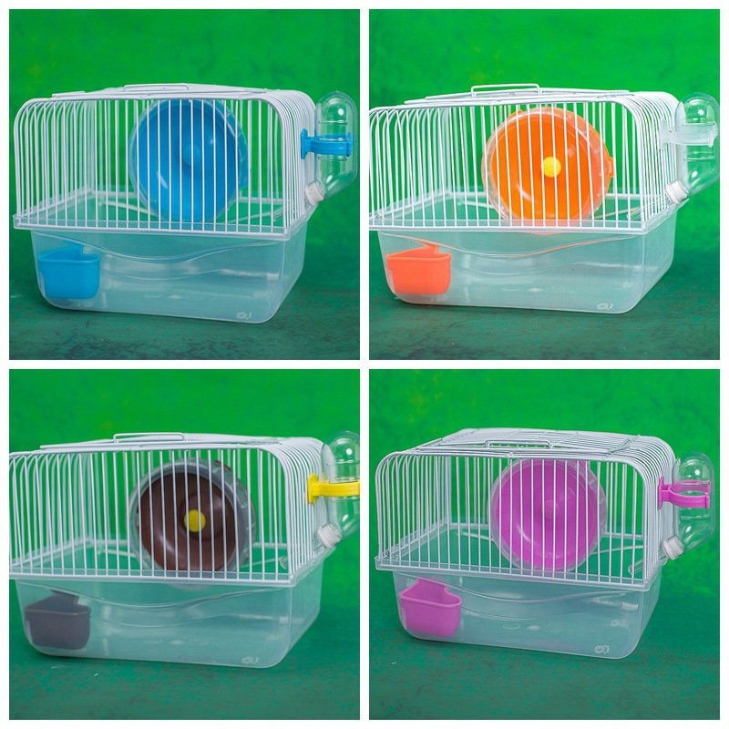 Lồng chuột hamster mini đầy đủ phụ kiện [ MUA LỒNG TẶNG THỨC ĂN ]